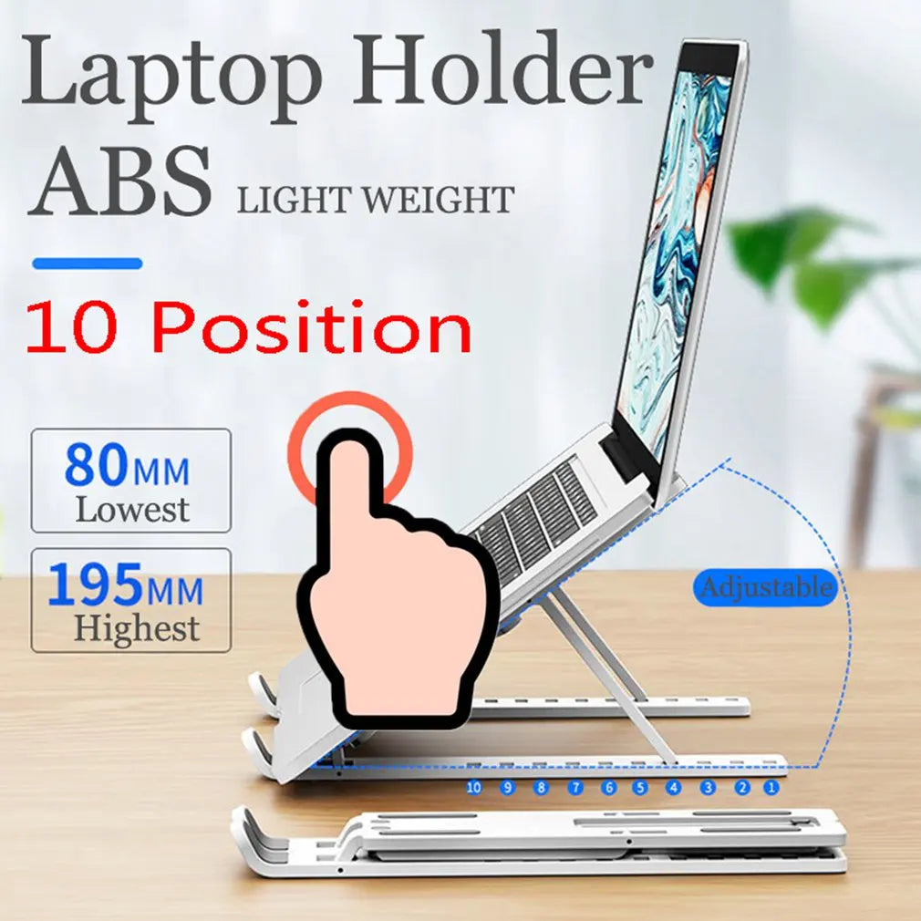 Plastic Foldable Laptop Stand Notebook Stand Portable Laptop Holder Tablet Stand Computer For MacBook Ipad Dropshipping