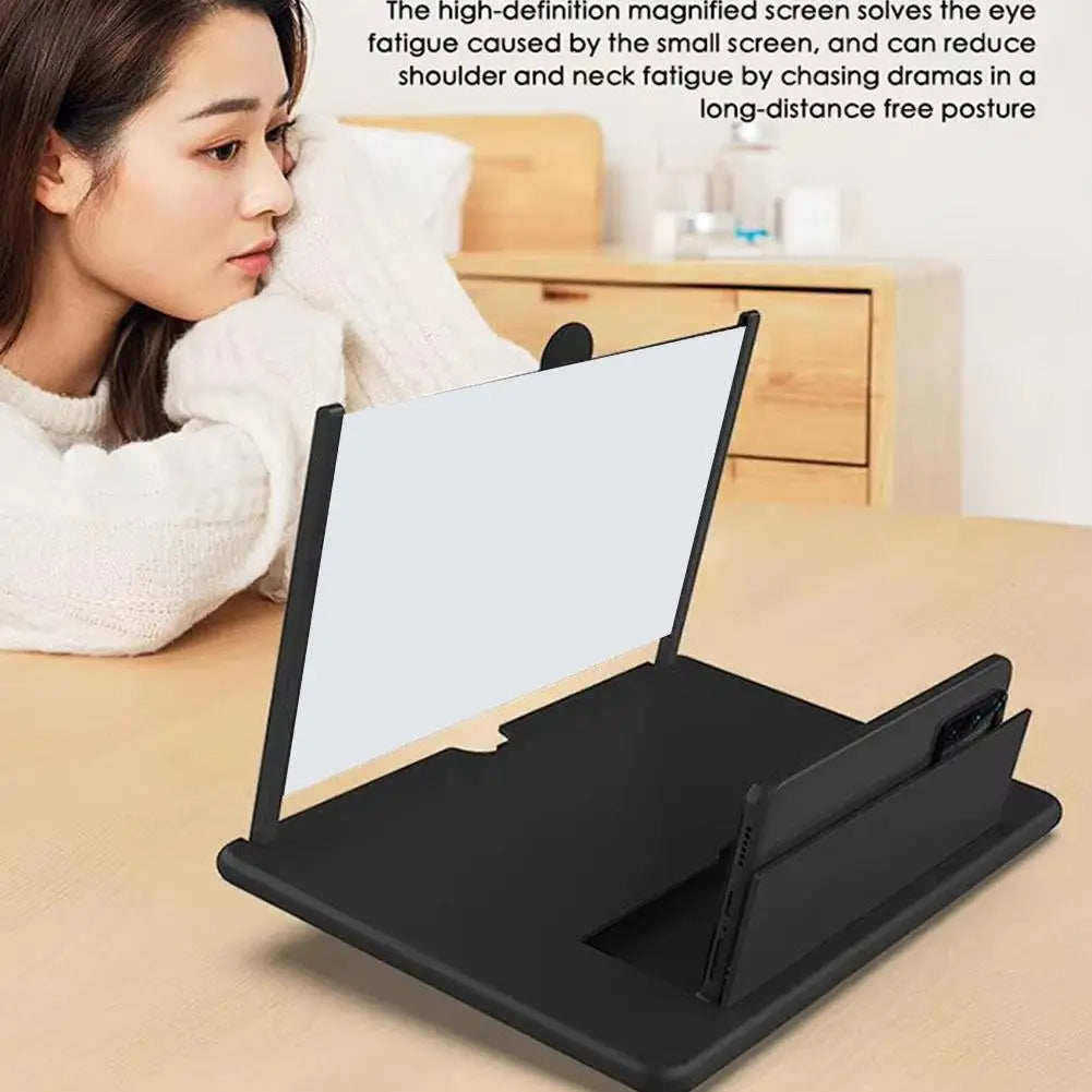 10Inch Cell Phone Screen Amplifier Mobile Phone Holder Mobile Phone HD Portable Phone Screen Video Magnifier Stand Bracket