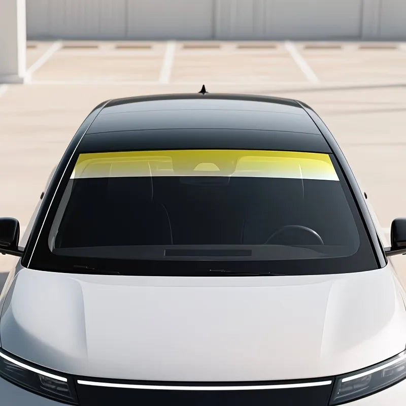 Car Sun Visor Strip Tint Film Front Windshield Shade Car Window Sun Visor Strip Heat Insulation Tint Film Anti-UV Sun Strip