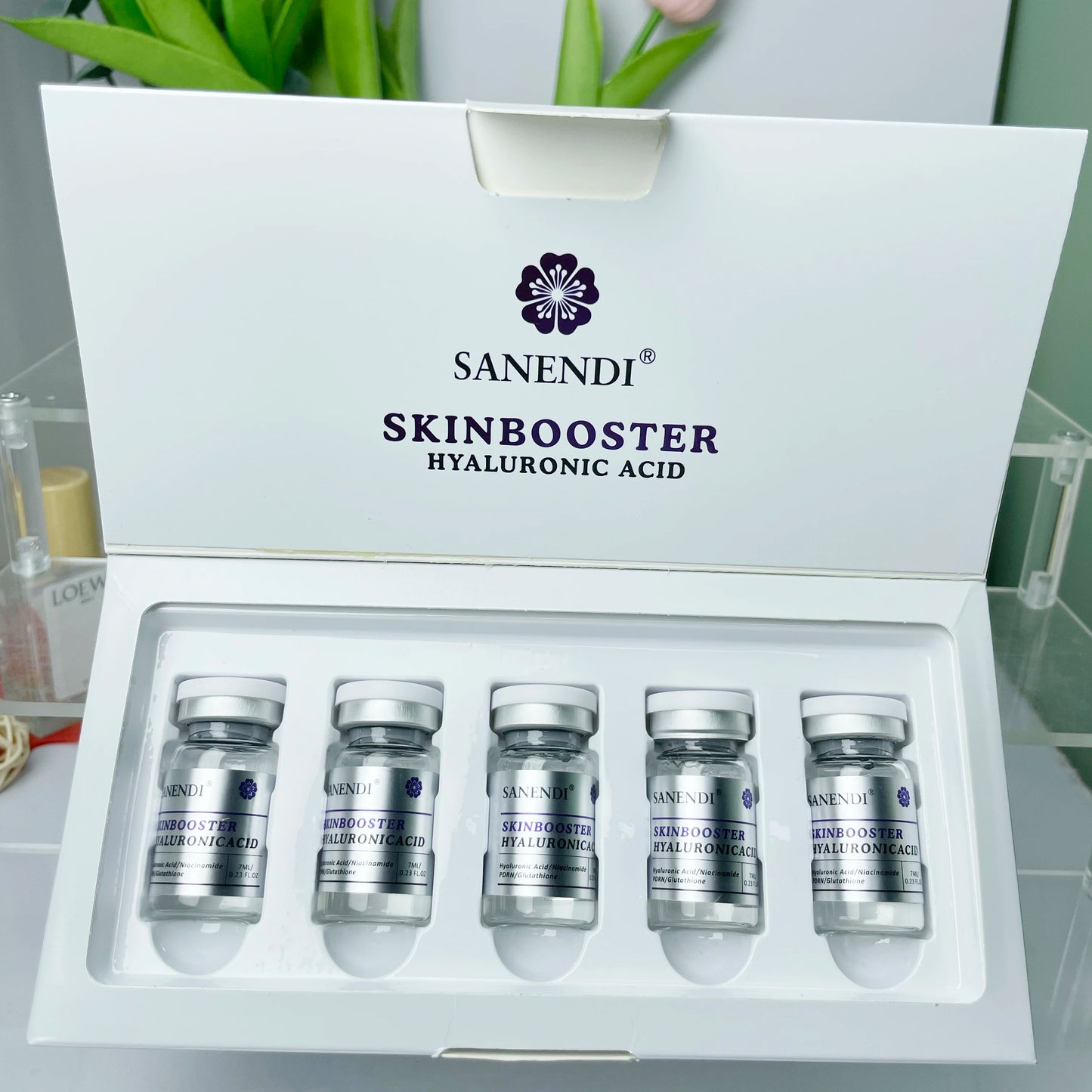 Sanendi Hyaluronic Acid Skin Care Serum pdrnn gsh Vita C Collagen Essence Hydrating Moisturizing Korean Face Care Beauty Product