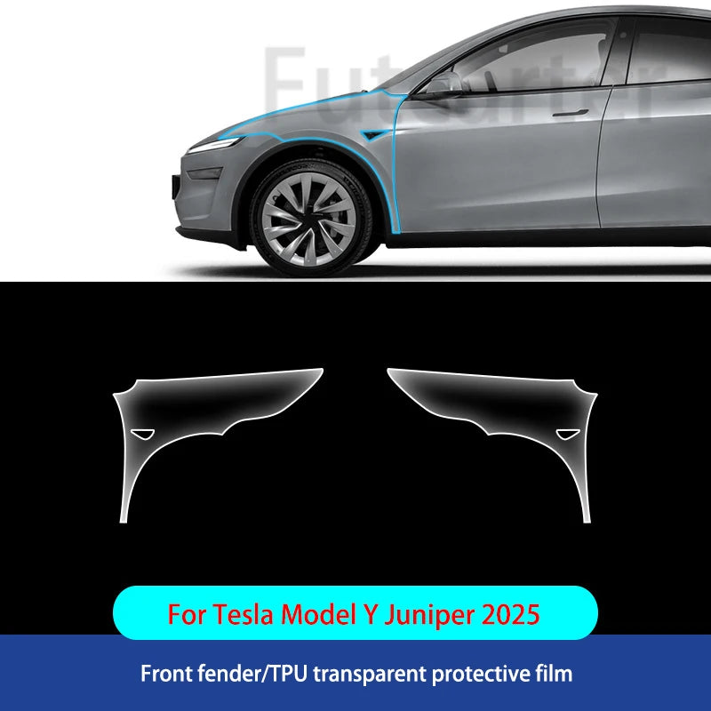 For Tesla ModelY Juniper2025 TPU Transparent Sticker Body Accessories Styling Pre-Cut Paint Protection Film Car Clear Kit Sticke