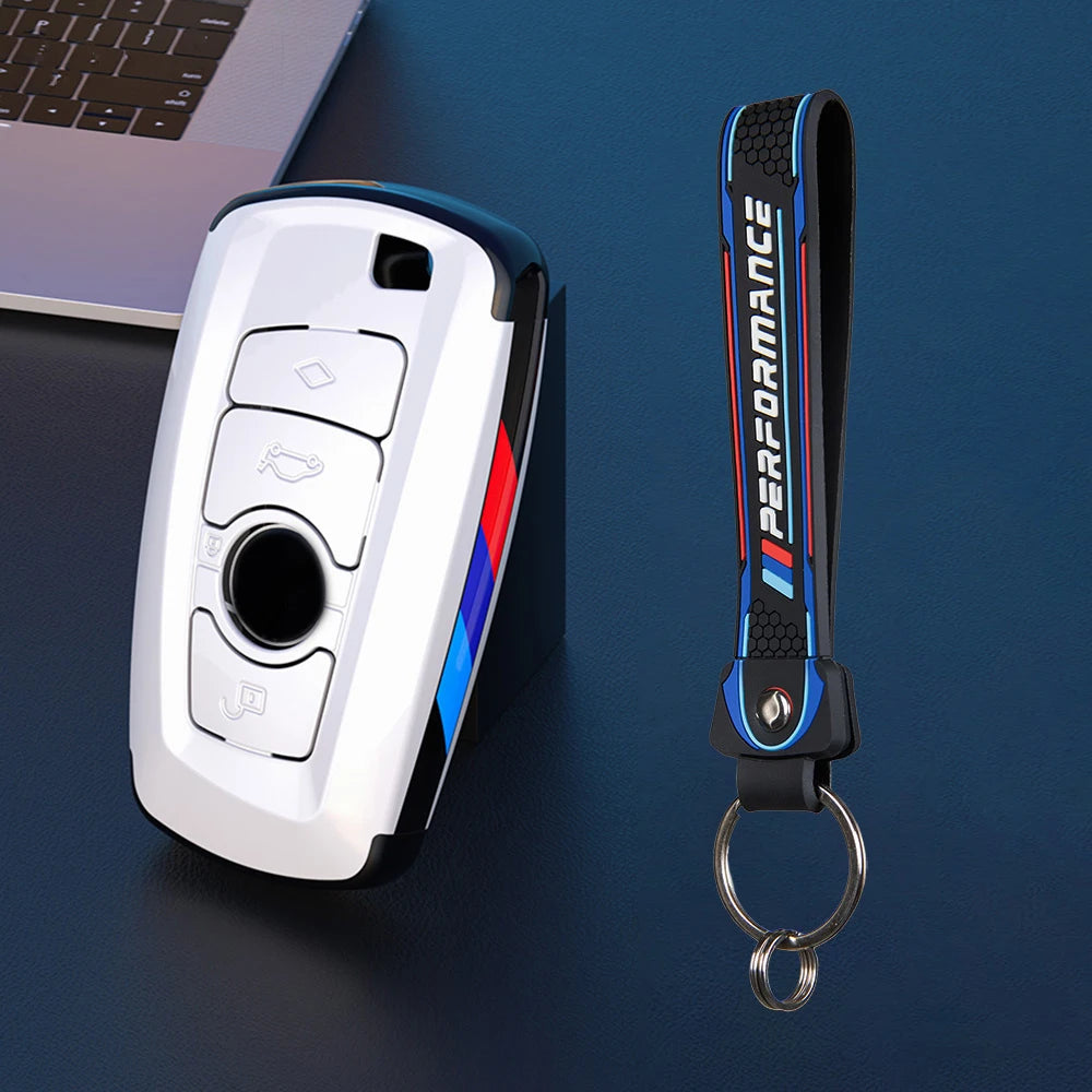 Carbon Sporty ABS Car Key Cover Case Holder Shell Bag For F30 F20 M3 M5 F10 F18 F22 F01 X3 X4 F06 F02 Keychain Accessories