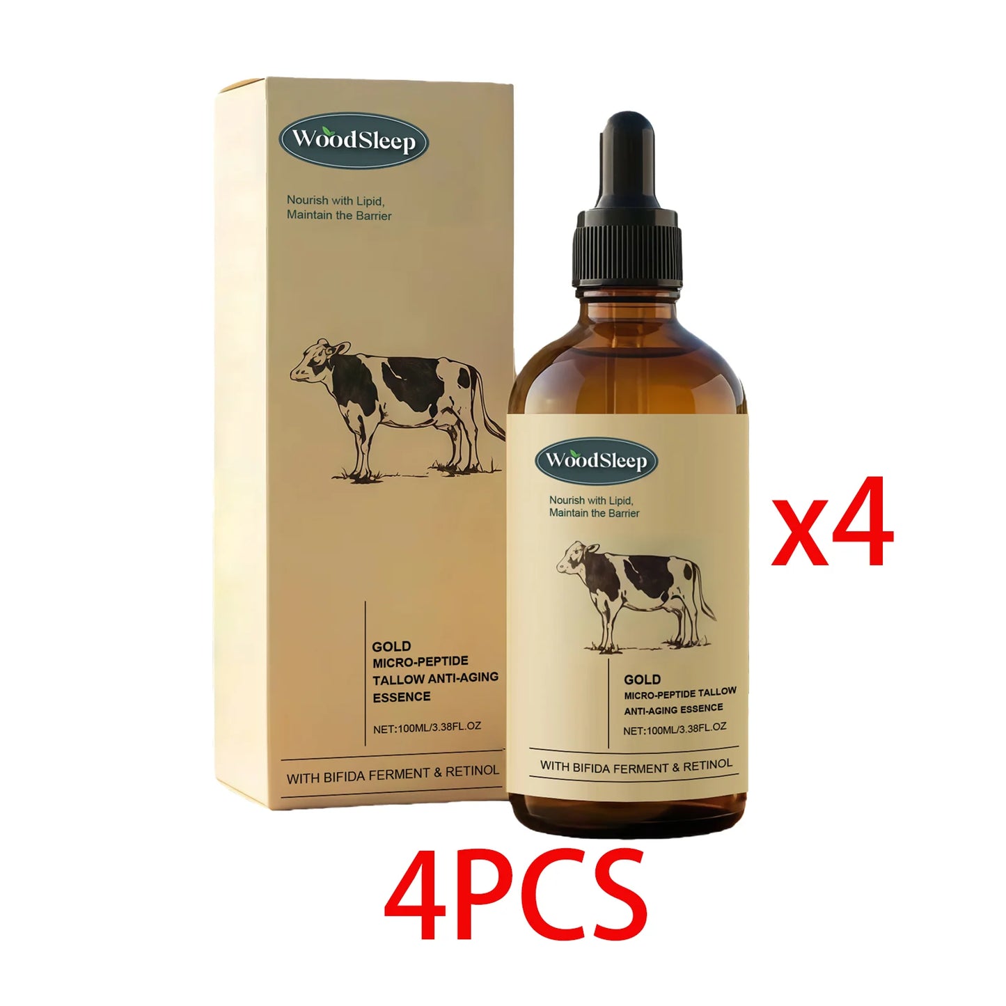 Beef Tallow Nourishing Serum Moisturizing Skin Soothing Glowing Soft Rejuvenation Hydrating Face Serum Anti Wrinkle Daily Care