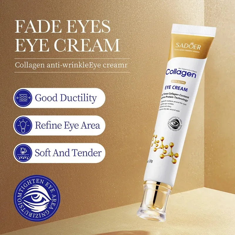 Collagen Eye Cream Skincare Anti Dark Circles Eye Bags Firming Moisturizing Fade Fine Lines Cream SkinCare Products for Eye