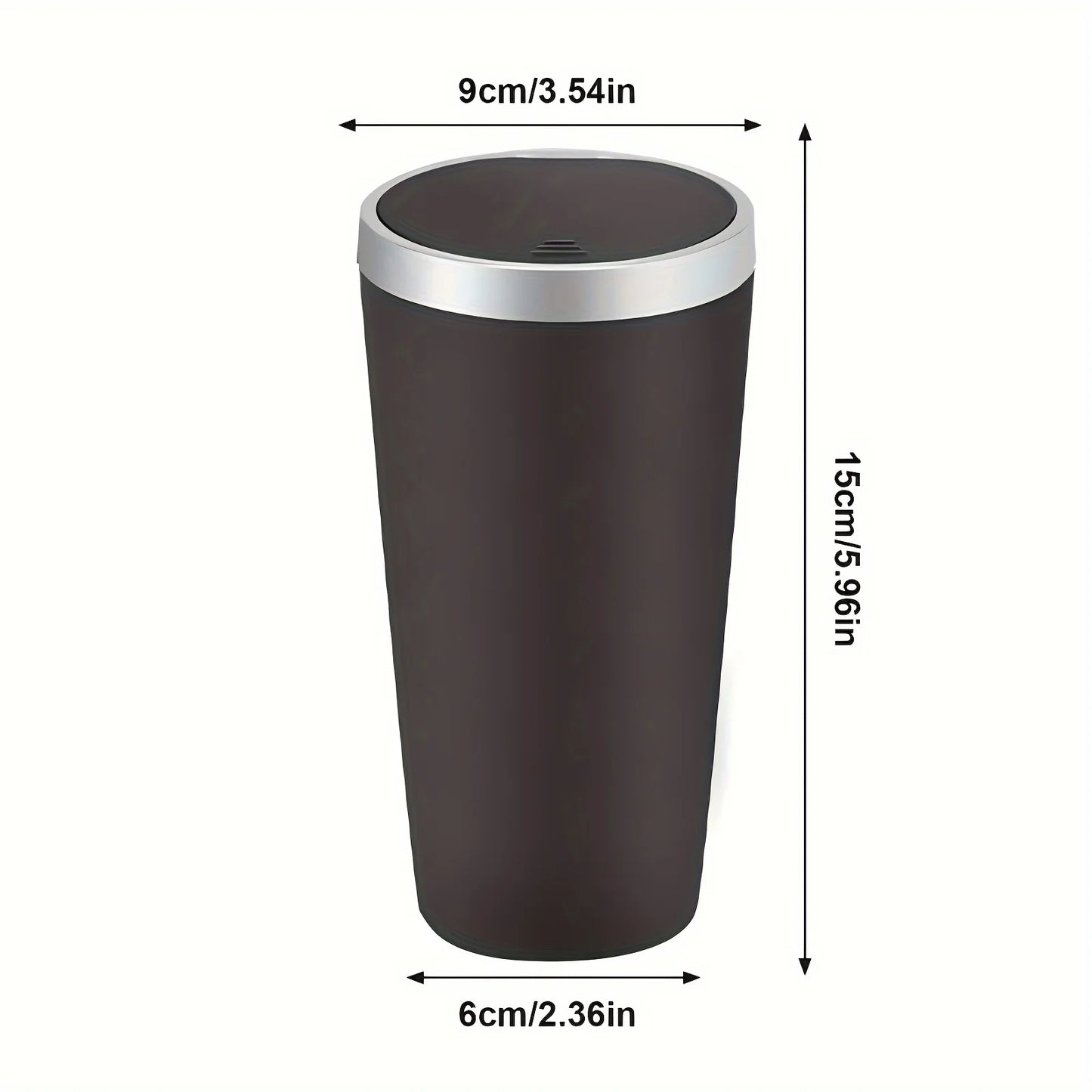 Mini Car Trash Can Cup Holder Trash Bin with Lid Leakproof Garbage Can Washable Cup Car Accessories
