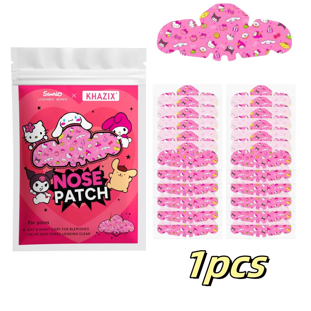 1/10pcs Hello Kitty Nose Pore Strips 10PCS Cute Cartoon Design Nose Stickers Kawaii Beauty Care Gift for Women