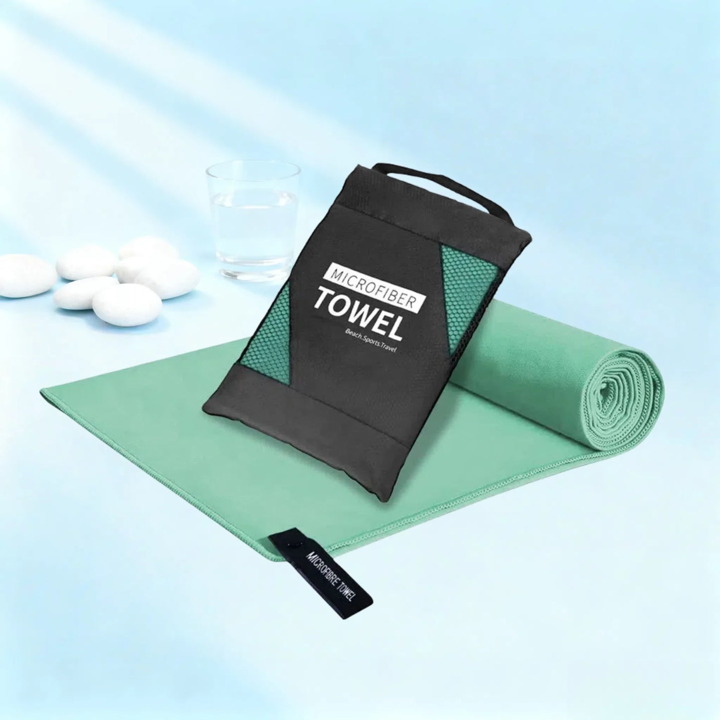 Microfiber Quick-Dry Lightweight Sandproof Towel  Portable Compact for Swim Yoga Gym Beach Travel Sports Supplies