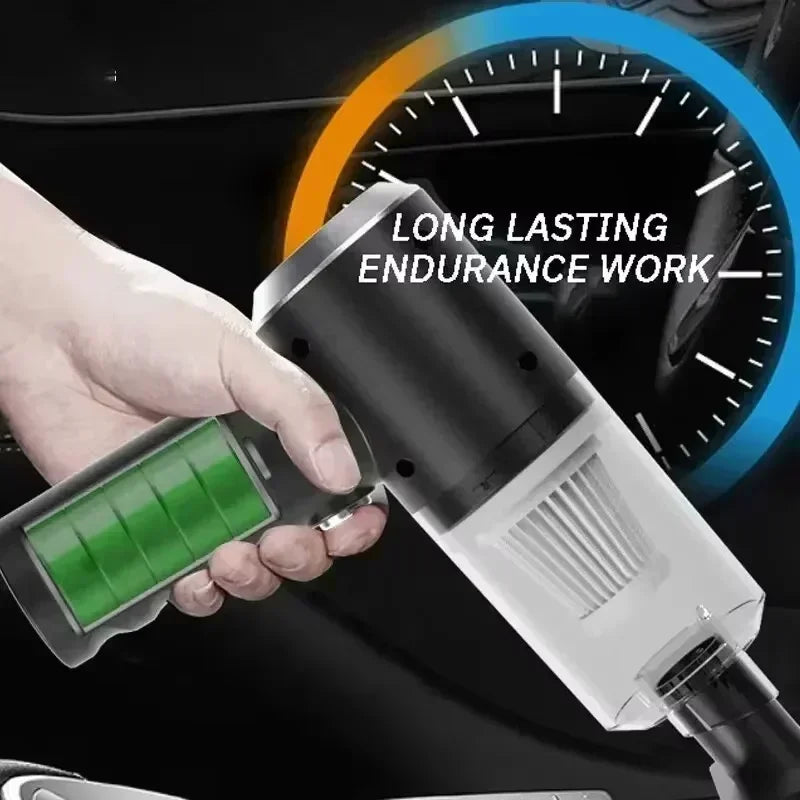 2900000PA Wireless Car Vacuum USB Charging 1200mAh Wet Dry Dual-use Cleaner Cordless Handheld High-power Vacuum Cleaner 2026﻿