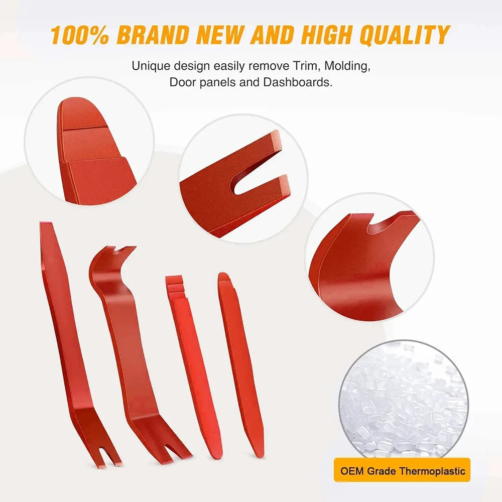 Auto Door Clip Panel Trim Removal Tool Kits Thick Plastic Car Tools for Audio Video Dashboard Dismantle Kits Installer Pry Tool