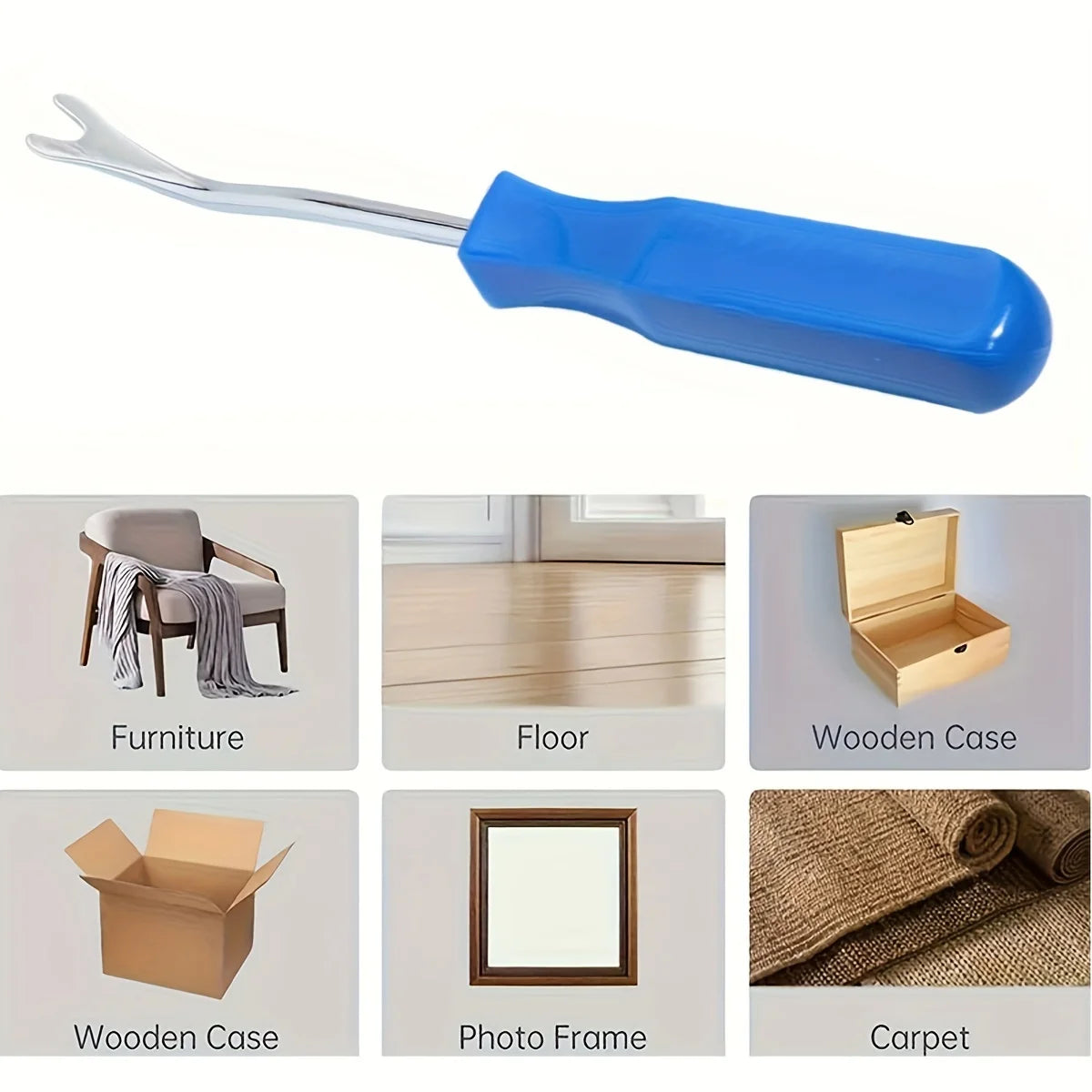 1Pc Car Door Interior Trim Clip Remover Tool - Screwdriver Nail Puller Fastener Car Repair Tool for Panel Upholstery