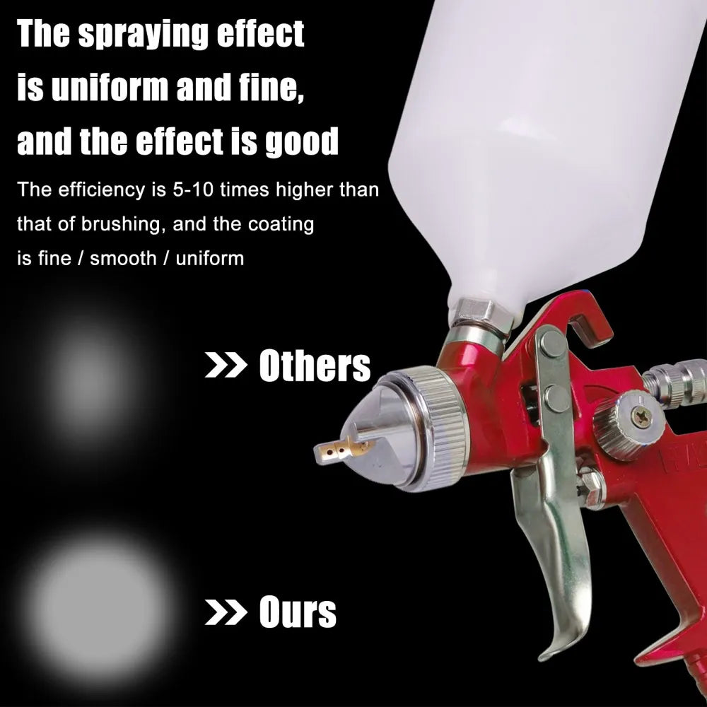 1.4mm 1.7mm 2.0mm Professional HVLP Spray Gun Home Automatic Paint Spray Gun Tool