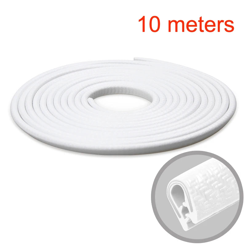 SEAMETAL Universal Car Door Edge Anti Scratch Protector 10M Sealing Strip Guard Trim Auto Door Protector Car-styling Accessories