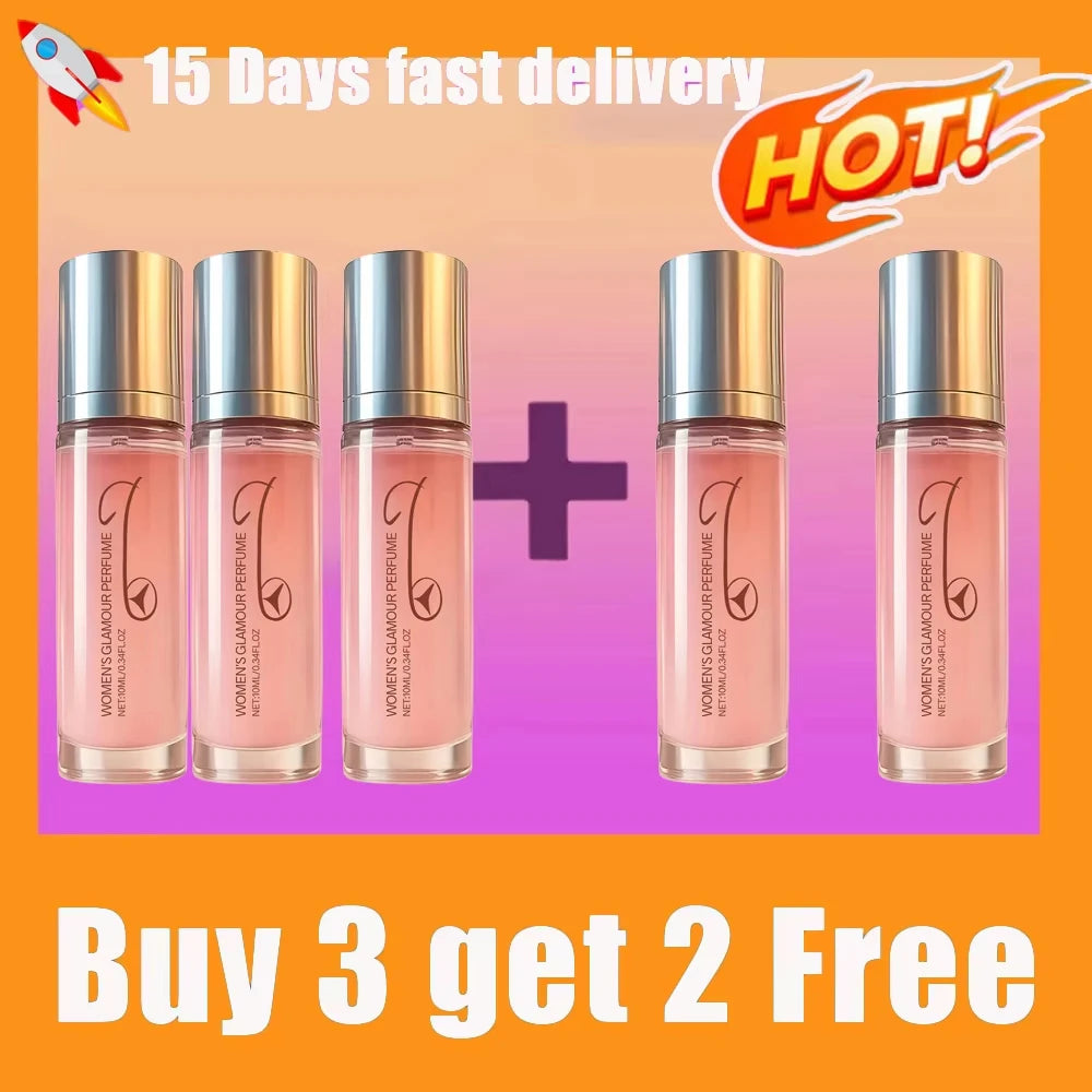 Women‘s Rose Perfume Rollerball, Light & Elegant Scent, Long Lasting & Portable for Day & Date, Fresh Natural Fragrance Gift