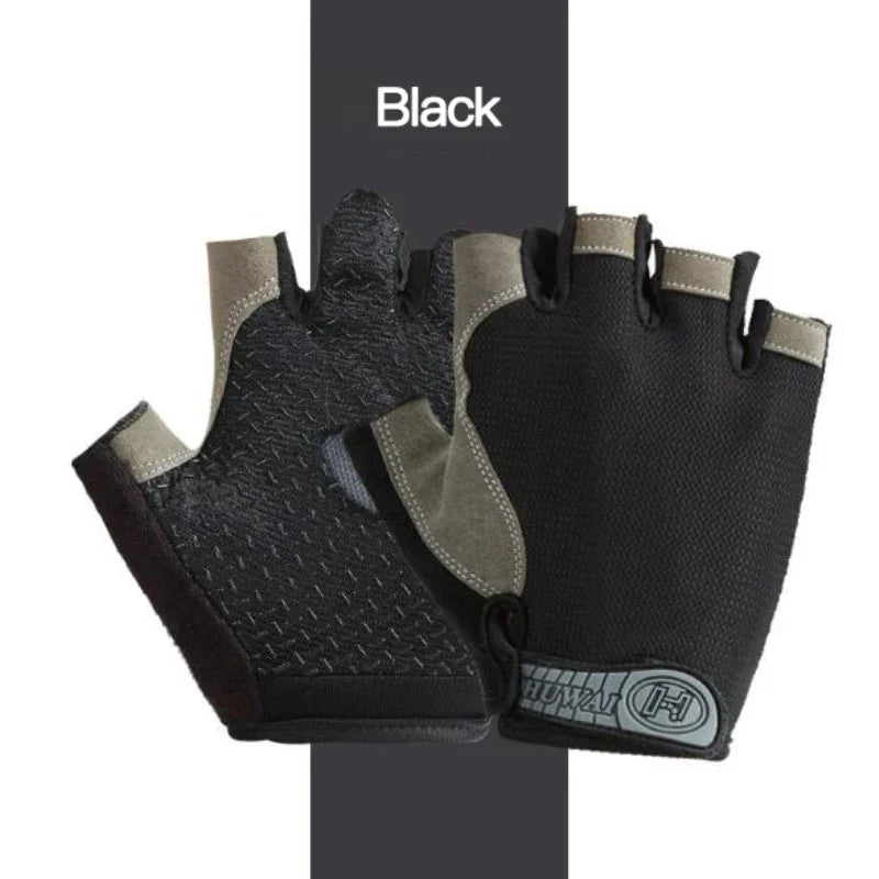 Cycling Gloves for Men Woman Fingerless Sports Fitness Training Gym Gloves Motorcycle Mtb Anti-slip Gloves Bicycle Accessories