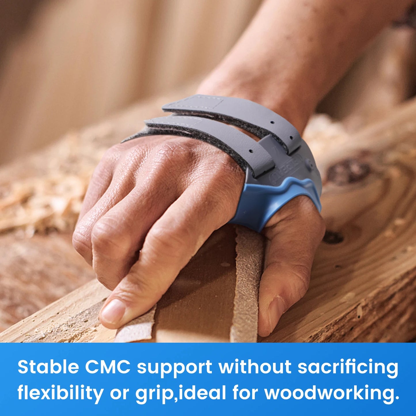 VELPEAU CMC Thumb Brace with Shape-memory Restriction Splint, Thumb CMC Joint Stabilizer for Thumb Basal Arthritis Pain Relief