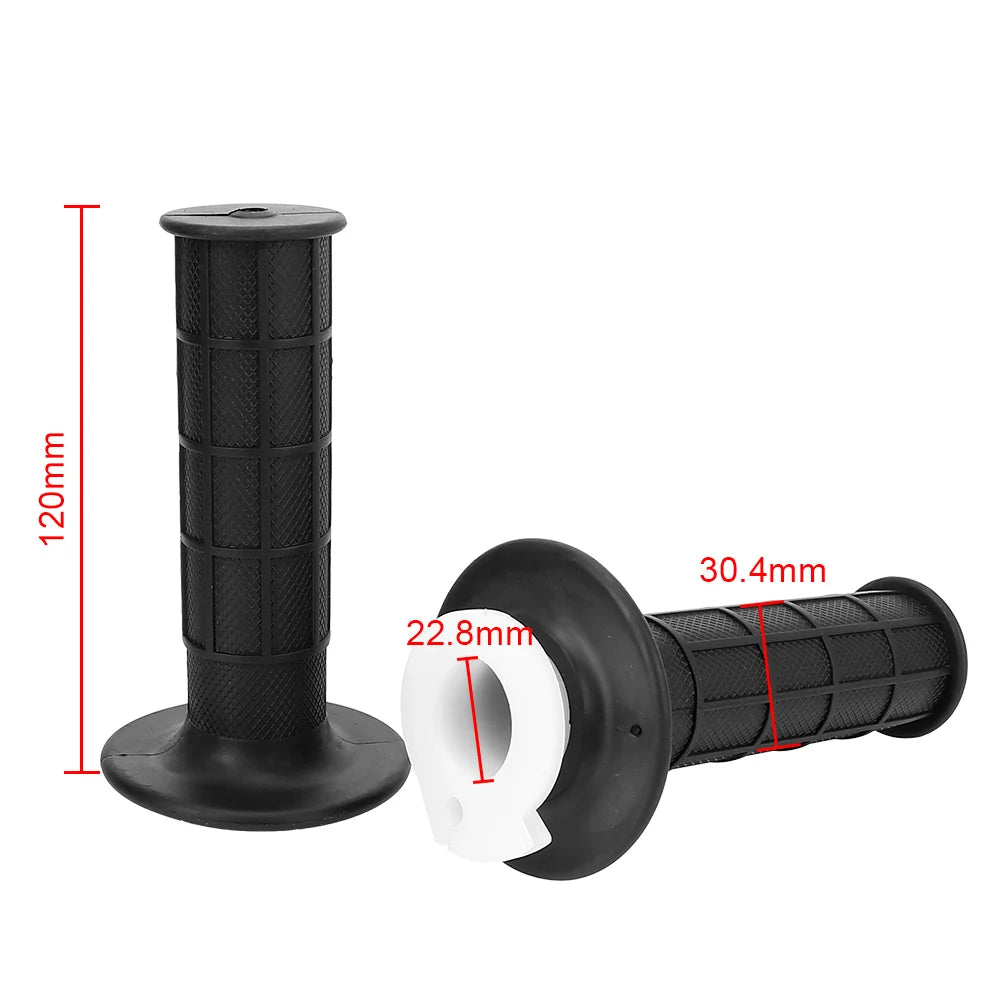 7/8" 22mm Motorcycle Grips Throttle Accelerator Universal Handle Grips and Cable Set Handle Bar Motorbike Accessories