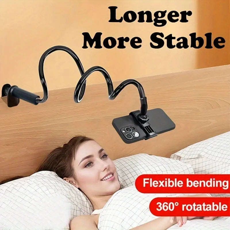 360Rotating Phone Holder Adjustable Long Arm Bed Desk Mount  Cellphone Stand 10in Multifunctional Lazy Bracket Strong Grip