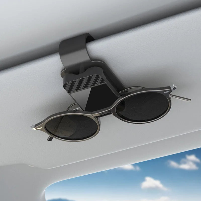 Car Sun Visor Sunglasses Clip Holder Stable Eyeglasses Hanger Card Ticket Organizer Interior Storage Clip Car Accessories