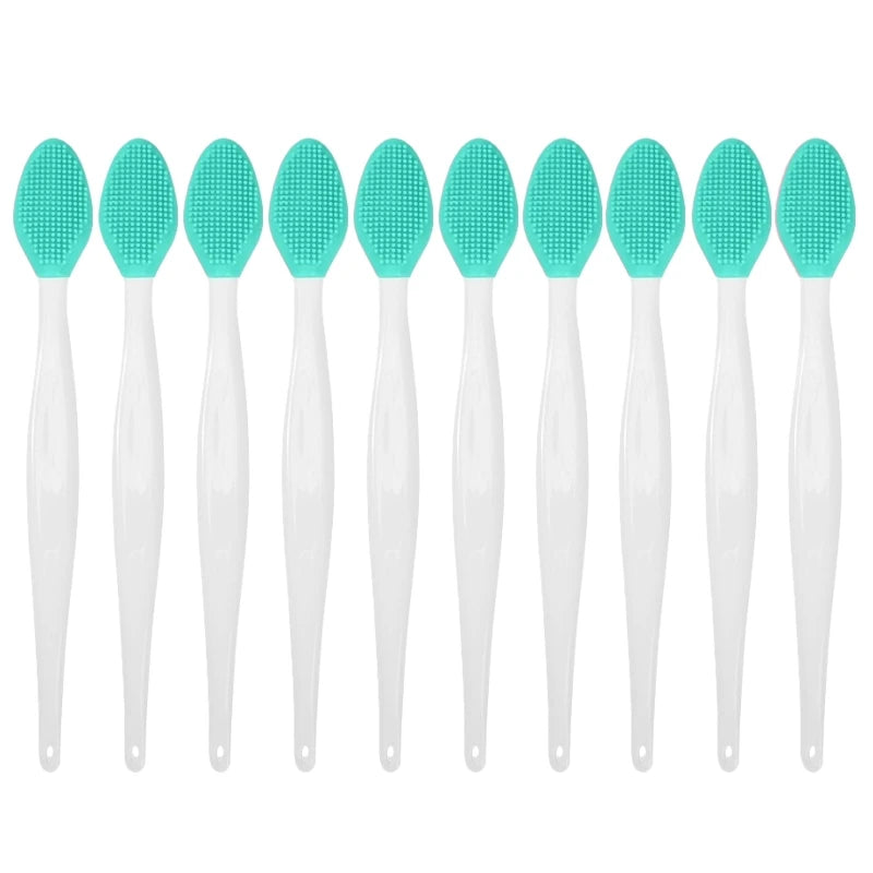 1/5/10Pcs Silicone Nose Cleansing Brush Exfoliating Massage Tools Facial Blackhead Removal Brushes Face Pore Deep Cleaning Wands