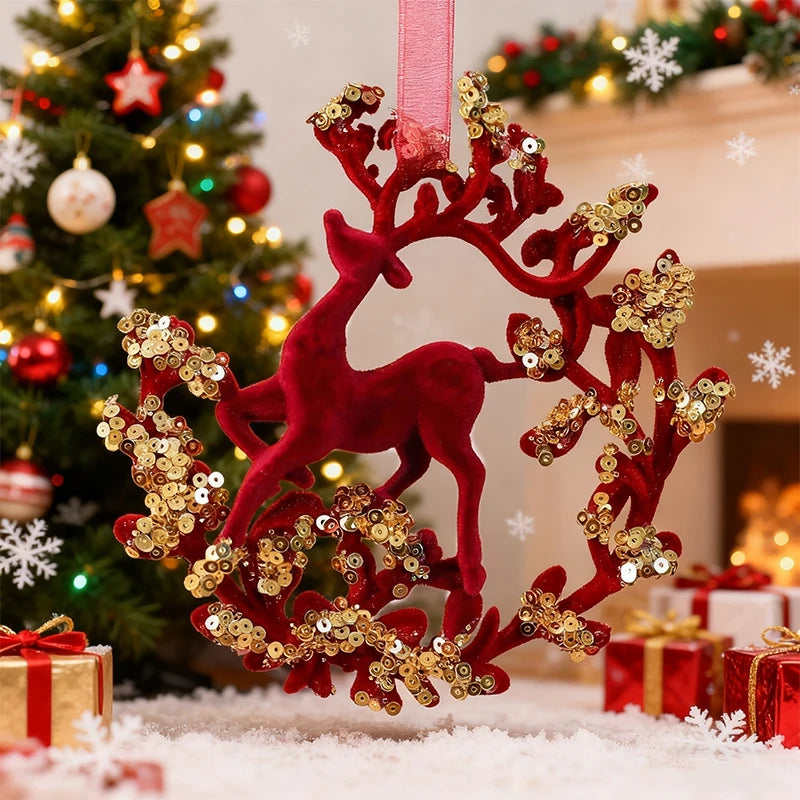 Xmas Tree Accessories Christmas Decorations 2026 Christmas Party Ornament Hanging Pendants Room Decor Wall Decor Navidad