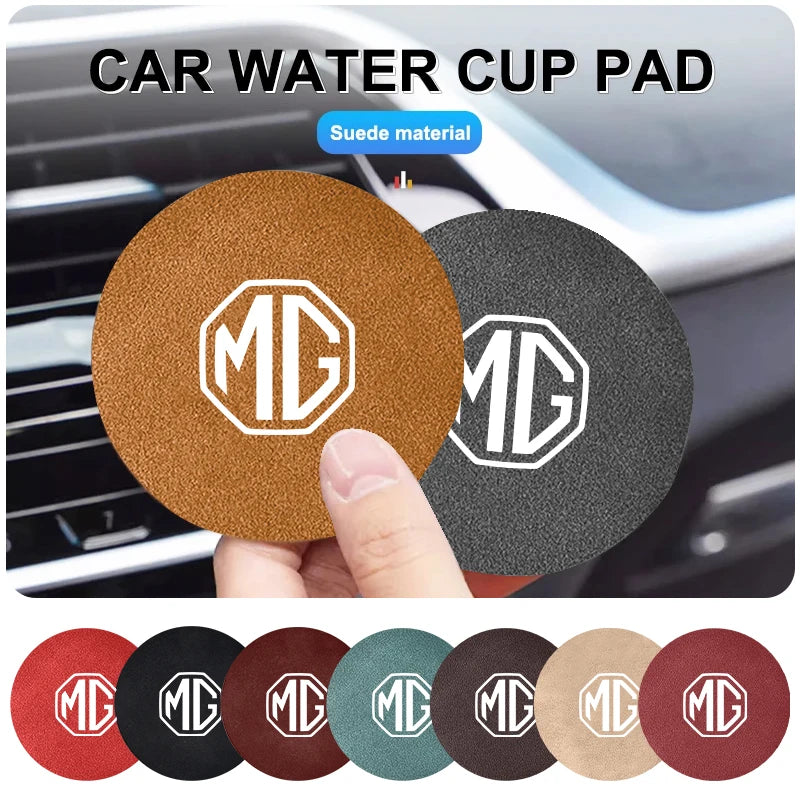 2PCS Car Coaster Cup Holder Anti-slip Accessories For MG Morris Garages 6 3 5 7 TF ZR ZS HS GS GT Hector RX5 RX8 350 550 Gundam