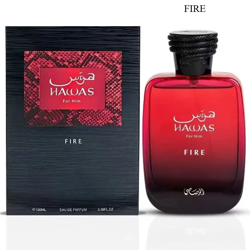 Hawas 100ml Unisex Eau De Parfum Long Lasting Fresh Woody Aquatic Fruity Aromatic Fragrance Elegant Modern Smooth Luxury Scent