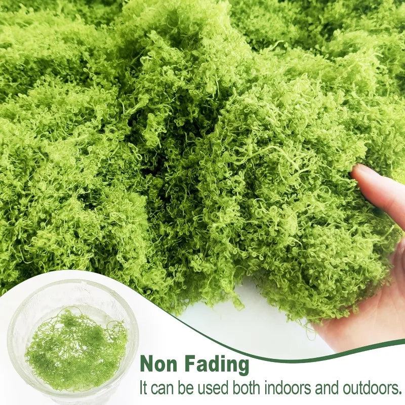 Artificial Green Plants Eternal Life Moss DIY Craft Faux Preserved Plant Moss Lawn Mini Landscape Fake Grass Plant Potting Decor