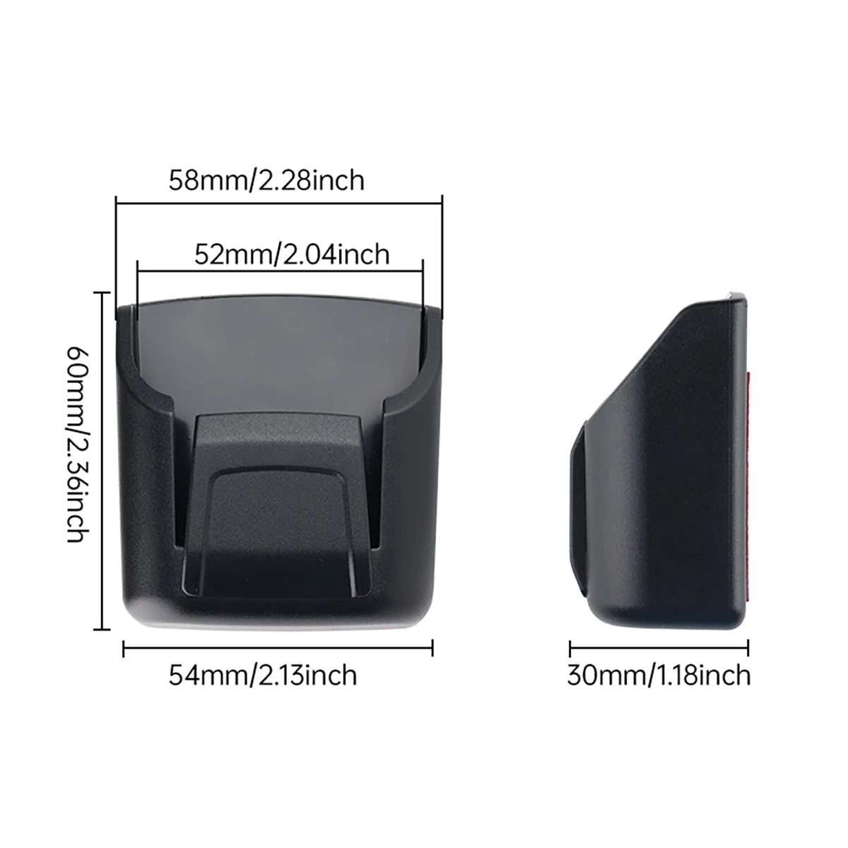 PVC Car Key Holder with Remote Control Slot - Durable Black Car Key, Card, and Accessory Storage Manager