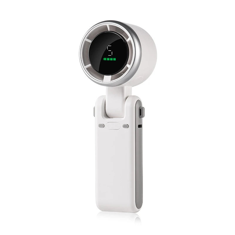 Turbine Mini Handheld Fan Portable Usb Rechargeable Foldable Desktop Table Fan Multifunctional For Outdoor Travel Use