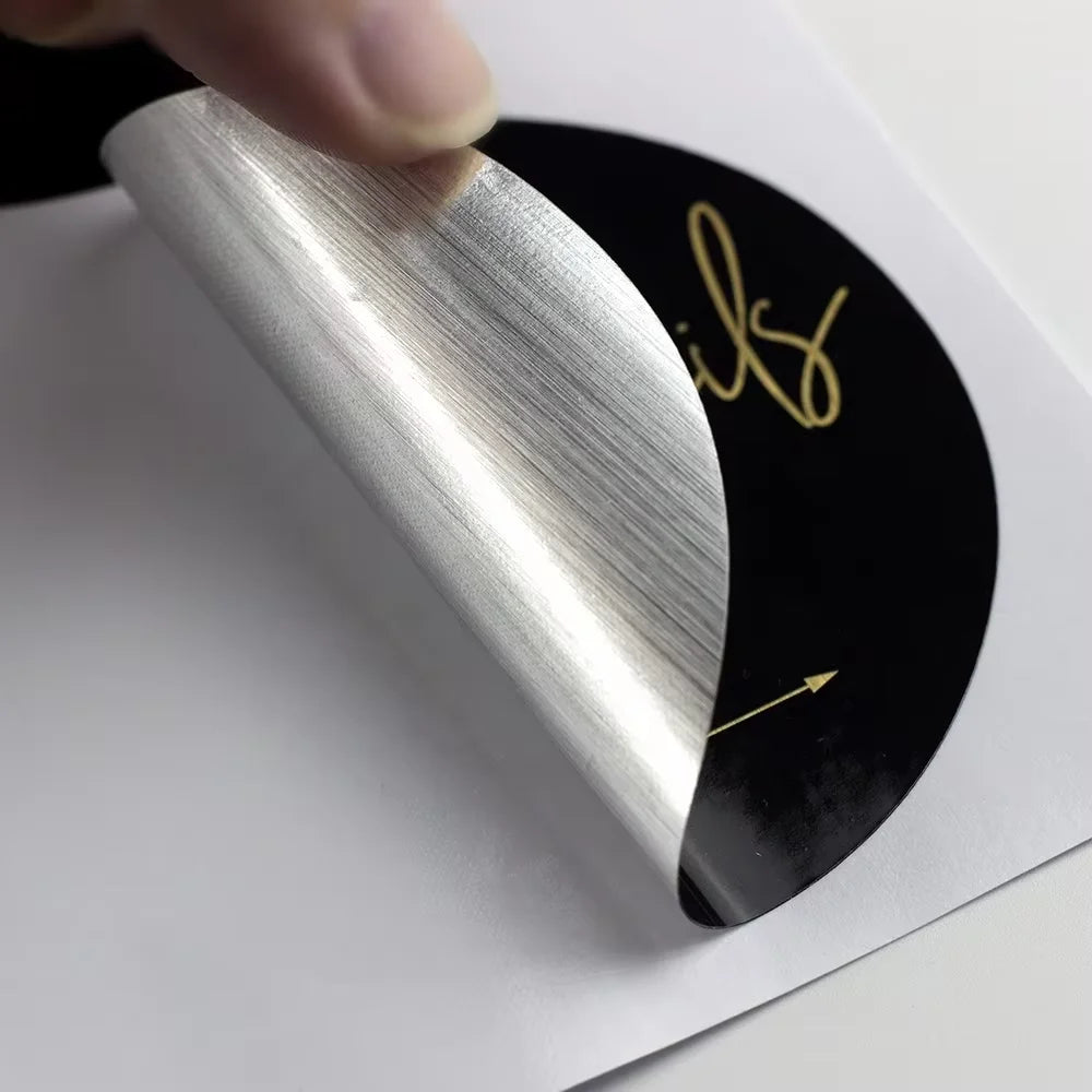 100pcs Custom Your LOGO Label Sticker Waterproof Vinyl Die-Cut Round Personalized Design Candy Wedding Sticker 2cm-10cm