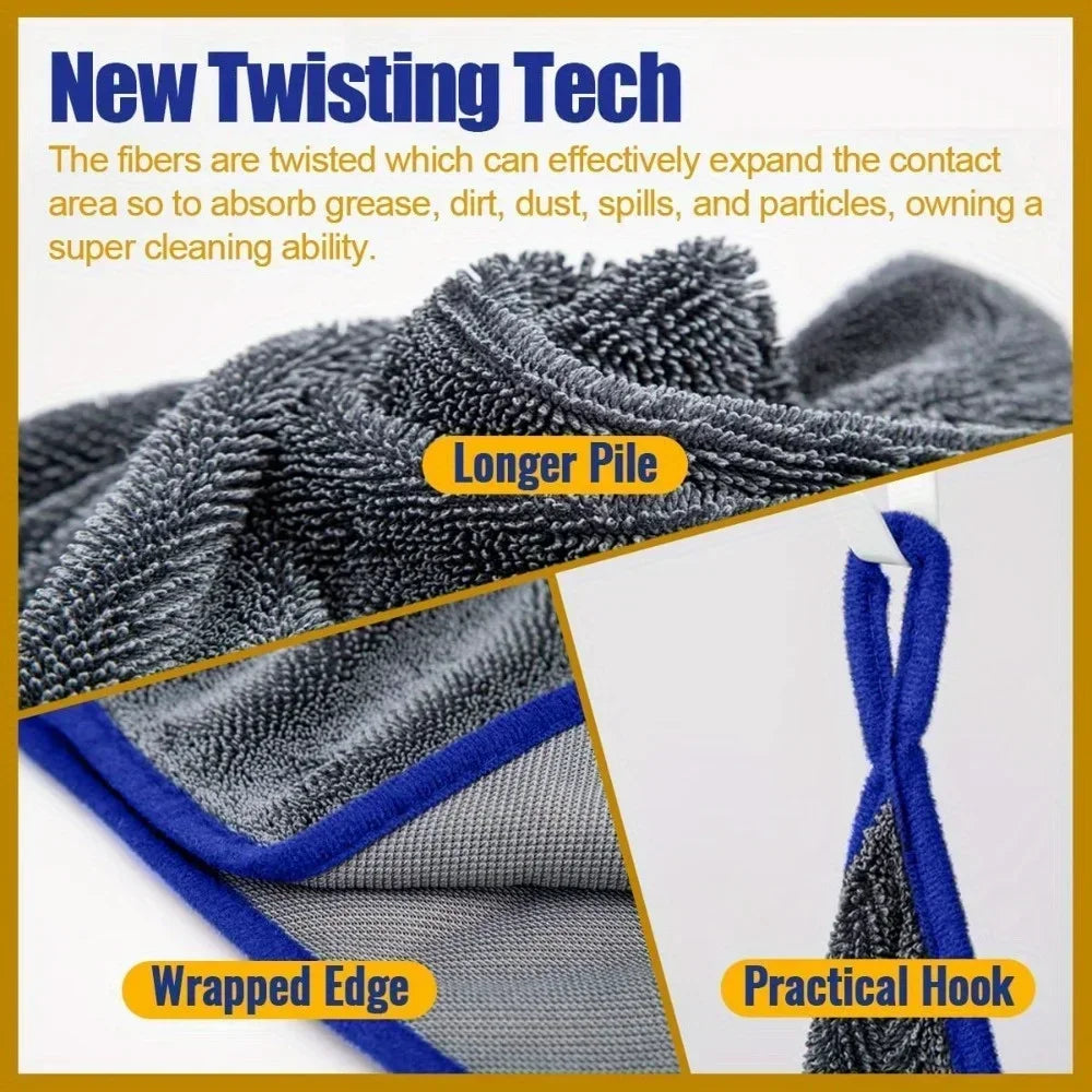 Extra Large Car 1pc Drying Towel - Ultra-Absorbent Soft Lint & Streak-Free Quick-Dry 60x90 Ideal for Automotive Cleaning