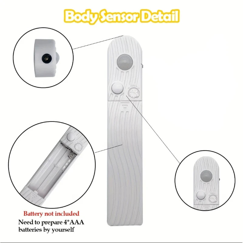 5V LED COB Light Strip with Motion Sensor Powered by Battery Or USB Cable for Cabinet Wardrobe Liner Lighting