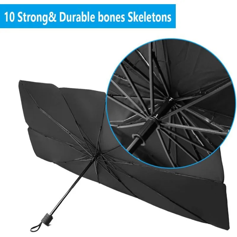 Car Front Windshield Sunshade Umbrella Summer Sun Protection Parasol  Car Sun Visor Cover Sunshade Car Interior Cooling Supplies