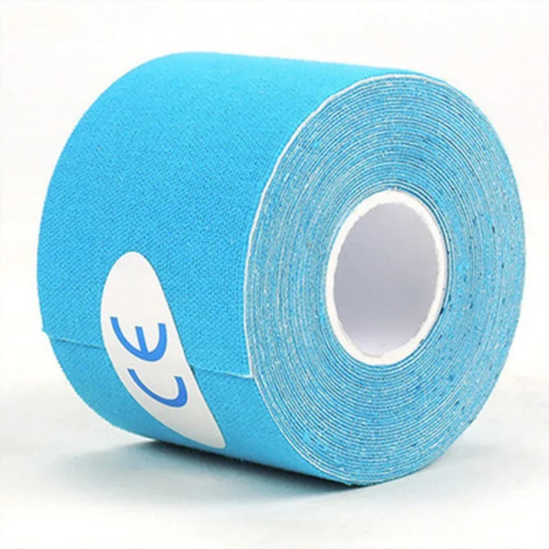 5 roll  Kinesiology Sports Tape  Athletic Strapping Gym Tennis Fitness Running Bandage Knee Muscle Pain Relief Knee Pads Care
