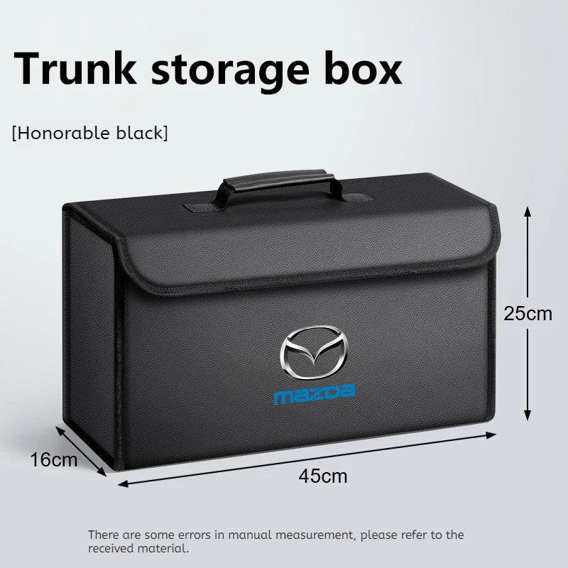 Car Trunk Storage Box Organizer For Mazda 2 3 5 6 CX-60 CX-90 CX-70 CX-7 Foldable Stowing Tidying Bag Container Bag Accessories