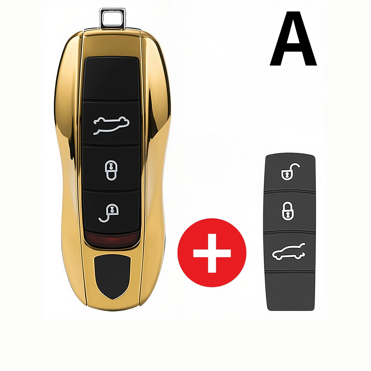 For Porsche Panamera Carrera Macan Boxster Cayman Cayenne Taycan 911 970 981 991 Car Smart Remote Key Case Fob Covers Set Shell