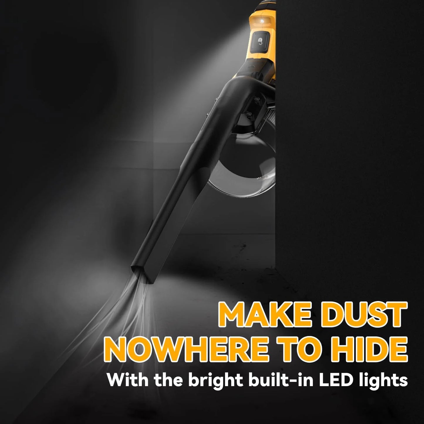 5 In1 Handheld Electric Vacuum Cleaner with 400W Powerful Motor Portable Hand Vacuum for Floor Carpet Car Compatible with Dewalt