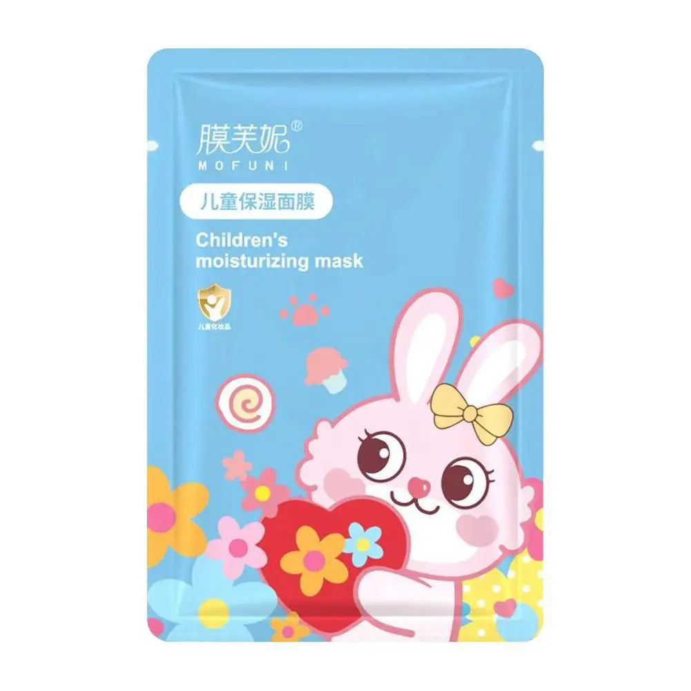 1/5PCS Children's Fruit Cartoon Mask Hydrating Moisturizing Gentle Nourishing Cartoon Animal Face Mask Stickers For Kids