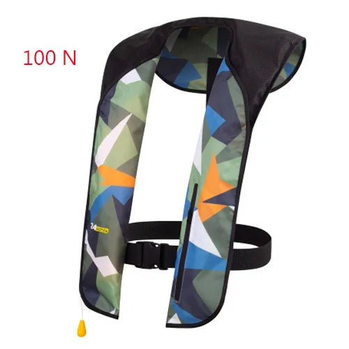 Fishing Life Vest, Manual Automatic Inflatable Life Jackets for Adult, Sailing Boating, Professional PFD 150N 100N, CE Approved