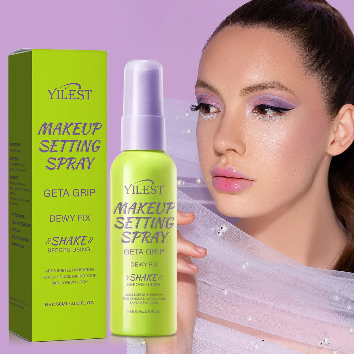 Oil-Free Setting Spray for Oily Skin – Controls Shine, 12H Long Wear, Matte Finish, Non-Comedogenic & Lightweight Formula