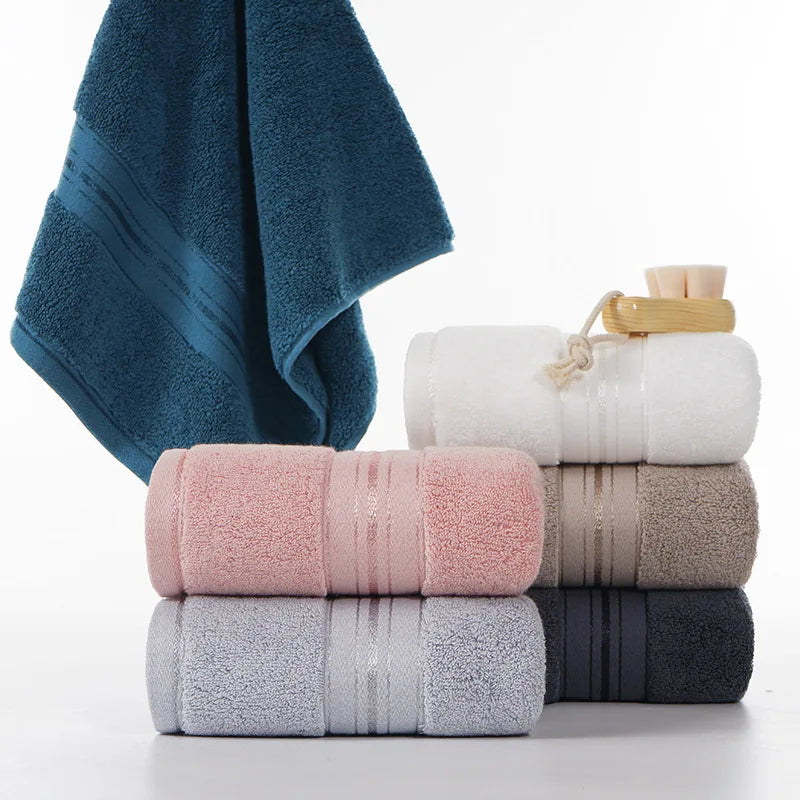Cotton Bathroom Towels Set Multi Size - 1/4/6PCS Thick Absorbent Bath Face Towels Luxury Sport Towels Gift Set for Home And Gym