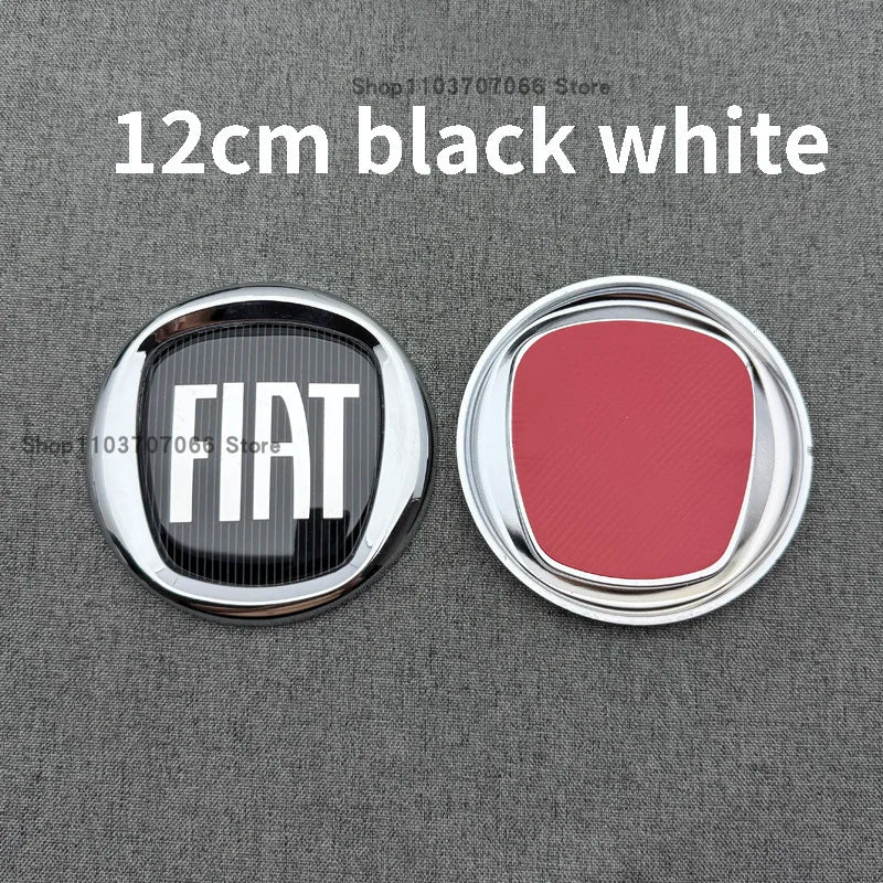for FIA Sedici Punto Bravo Toro Qubo Car Front Hood Bonnet Emblem Rear Tail Bumper Trunk Sticker Badge Styling Auto Accessories