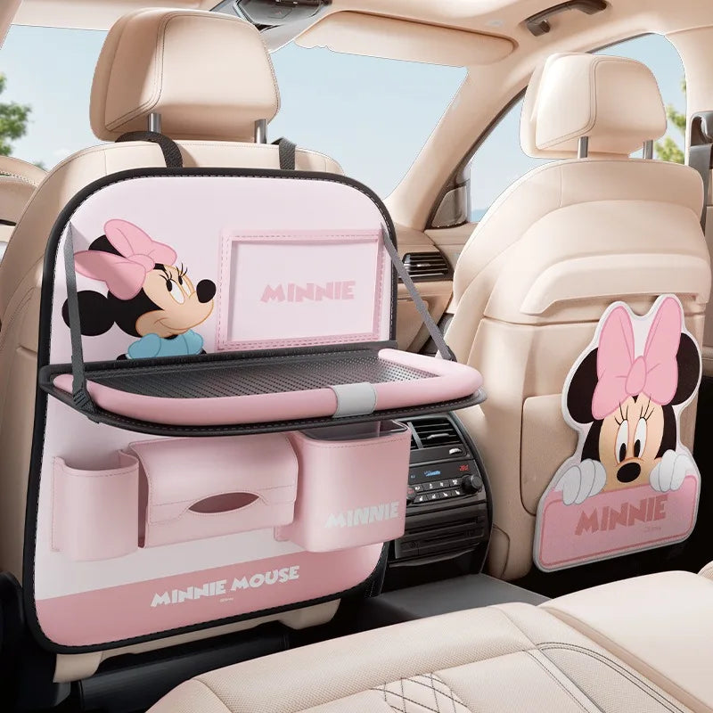 Strawberry Bear Lotso Multi-functional Car Seat Back Storage Rack Rear Seat Hanging Bag - Cute Animal Theme Car Organizer