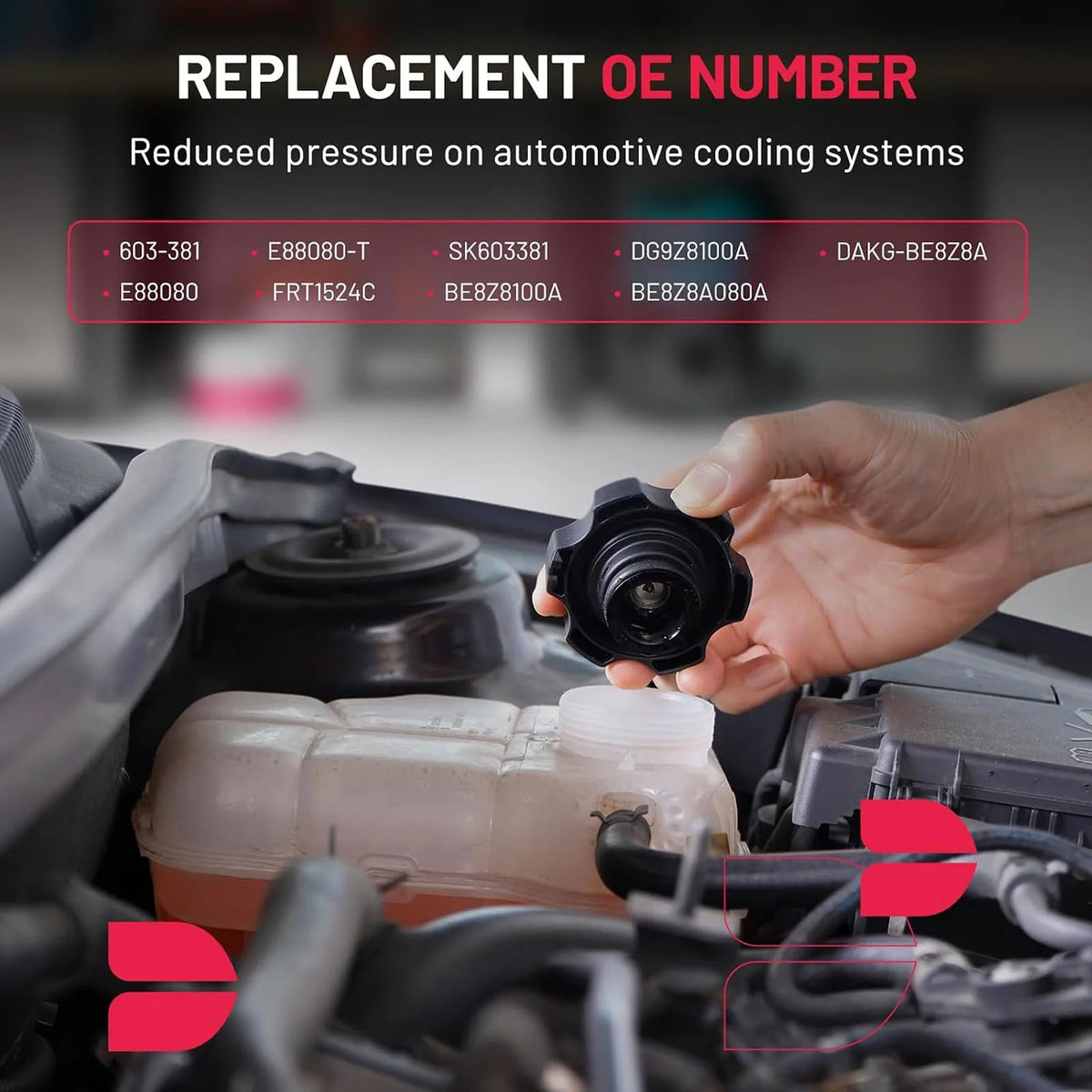 Car Coolant Expansion Reservoir Overflow Tank for Ford Fiesta EcoSport 603-381 DAKG-BE8Z8A BE8Z8100A BE8Z8A080A DG9Z8100A