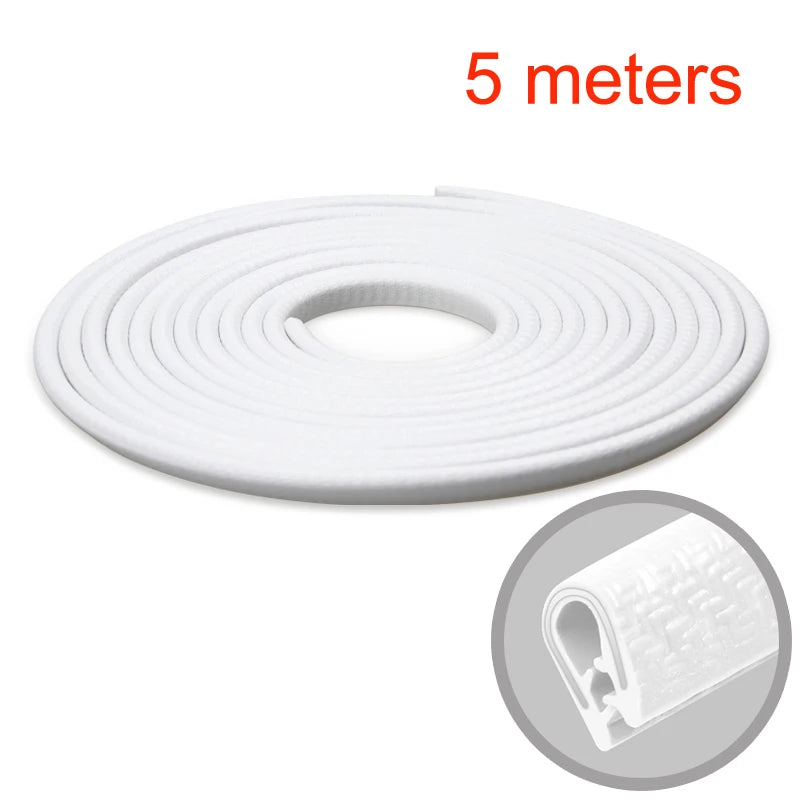SEAMETAL Universal Car Door Edge Anti Scratch Protector 10M Sealing Strip Guard Trim Auto Door Protector Car-styling Accessories