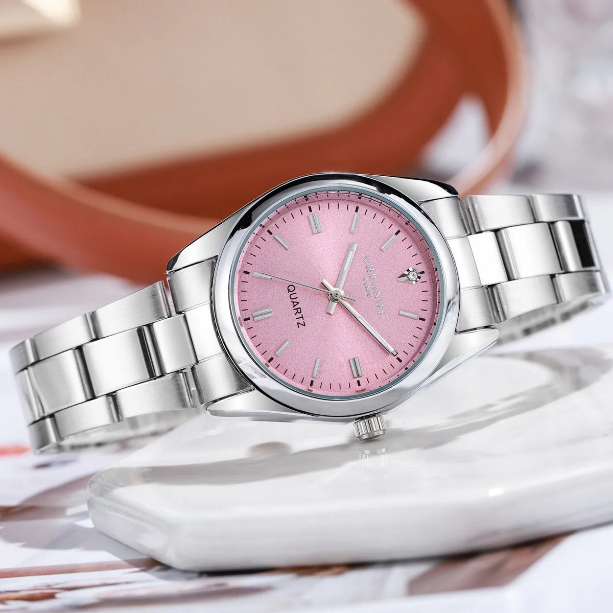 CHRONOS Women's Wrist watch Original Luxury Watches for Ladies Waterproof Stainless Steel Quartz Woman Wristwatch 2023 trend