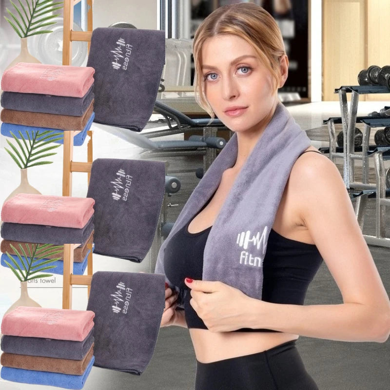 Super Absorbent Quick-Dry Sports Towel Lightweight Microfiber for Gym Running Basketball Outdoor Camping Travel 1/3pc