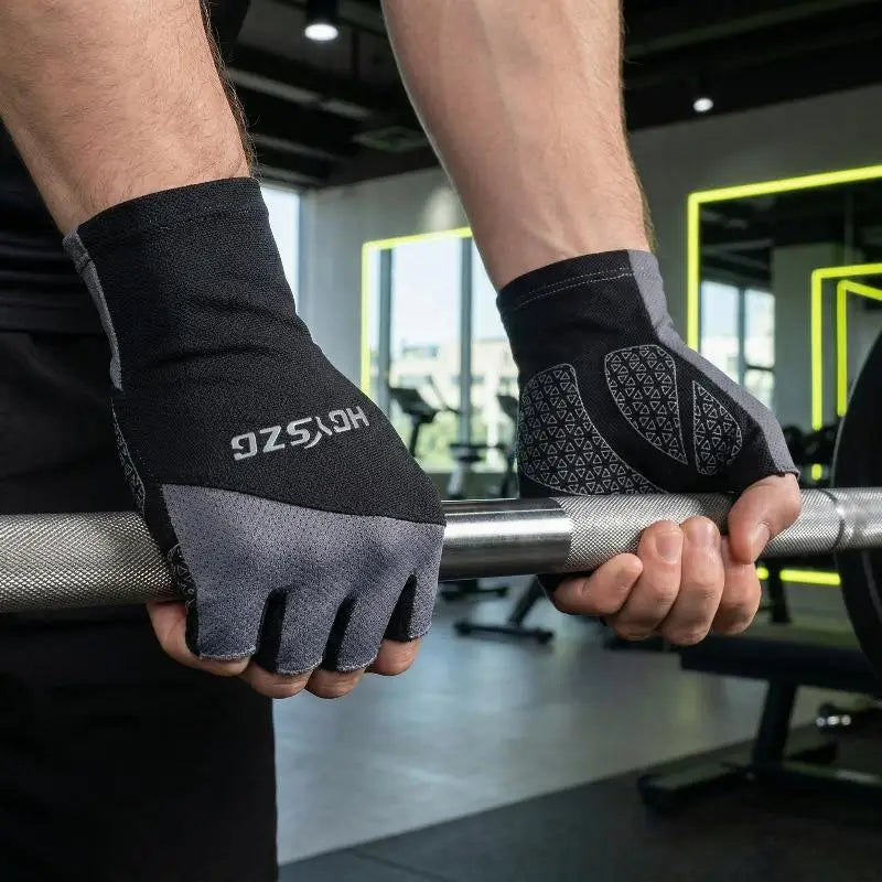 Sport Cycling Gloves Half Finger Shock Absorbing Anti Slip Fitness Breathable for Men Women Outdoor