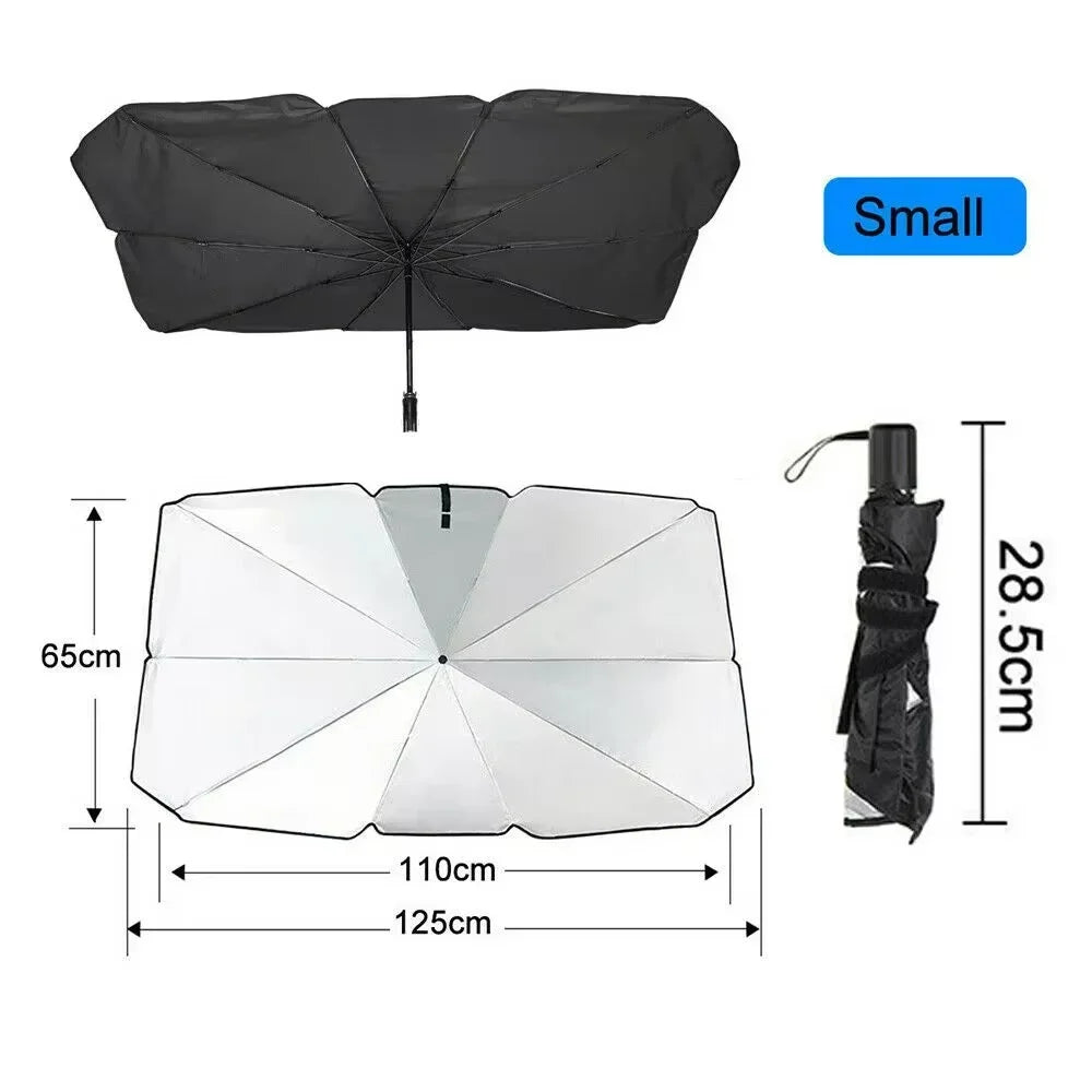 Car Sunshade Umbrella Windshield Folding Front Parasol Umbrella Type Sun Shade for Car Window Summer Sun Protection Accessories