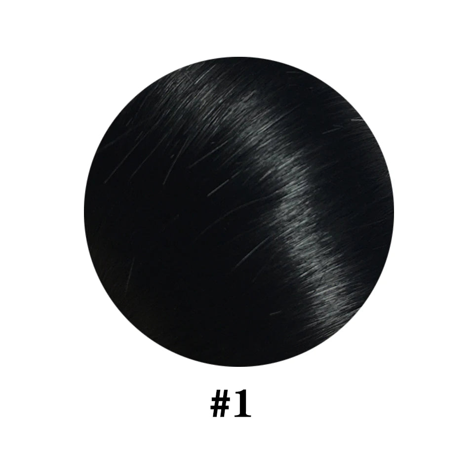Straight Clip In Human Hair Extensions Natural black 100% Human Hair Set with 18Clips Double Weft Hair Extension for Woman